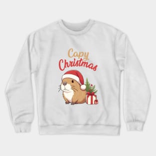 Capy Christmas Capybara Santa Crewneck Sweatshirt